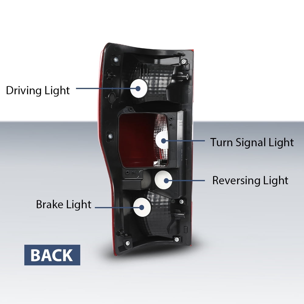Pair Left&Right Tail Lights Lamps SET w/Blind Spot Fit For Ford F250 F350 F450 Super Duty 2020-2022