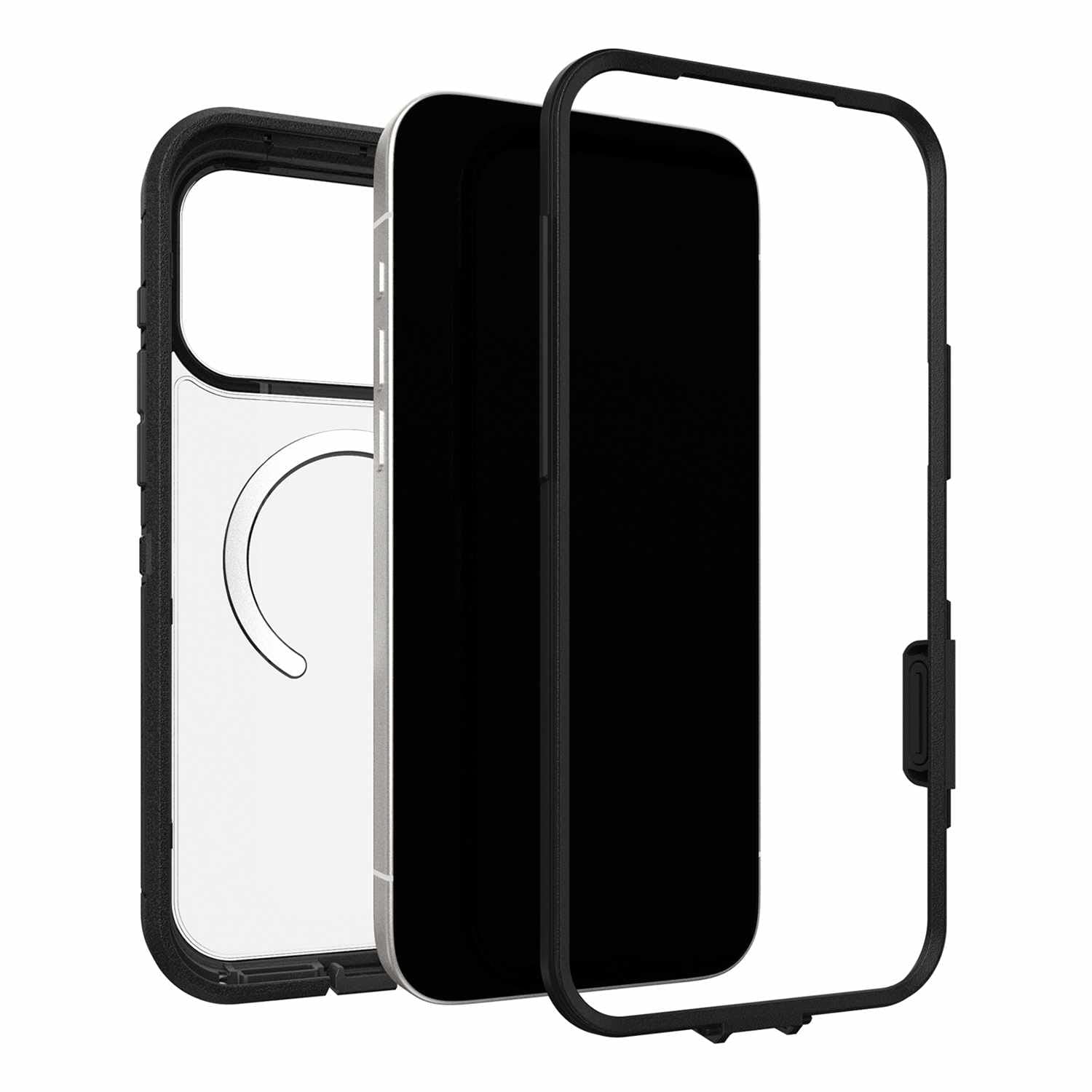 OtterBox Defender Pro XT Clear MagSafe Case w/Camera Control Dark Side (Black) for iPhone 17( Pro 6.3)