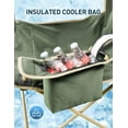 thumbnail image 2 of Homasy Outdoor Folding Camping Chair, Portable Retractable Canopy Swing Chair, 330 LBS Weight Capacity 50+ UPF Sunshade Chair, with Cup Holder & Storage Pocket, 2 of 8