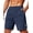 Navy Blue, variant on COOFANDY Mens Athletic Running Shorts 9" Lightweight Quick Dry Drawstring Mesh Gym Shorts with Zipper Pockets