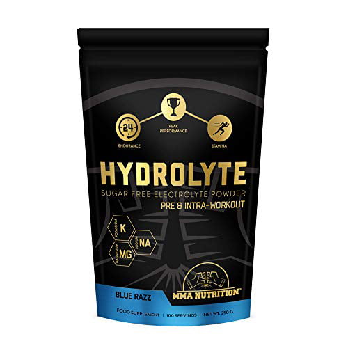 Hydrolyte BluRazz - 100 Servings Sugar Free Electrolyte Powder with ...