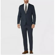 Haggar H26 Men's Tailored Fit Premium Stretch Suit Jacket - Blue 44R
