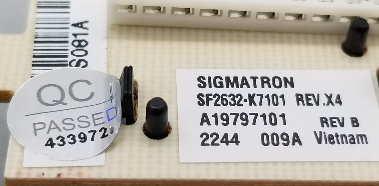Open Box New OEM Replacement for Frigidaire Dishwasher Control Board A19797101