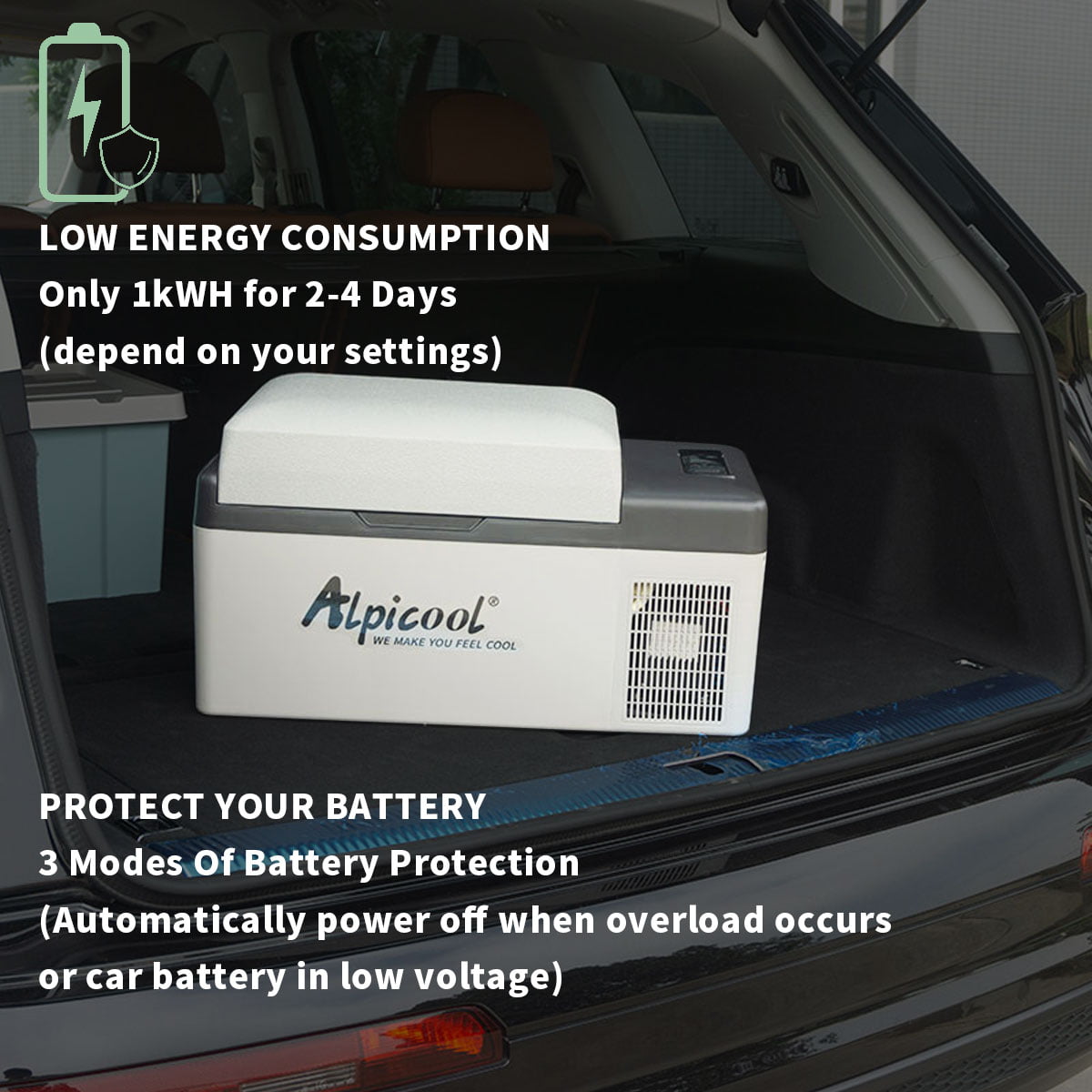 Alpicool C9P Réfrigérateur de voiture 9 L 12 V Mini réfrigérateur de  voiture portable silencieux Réfrigérateur de camping congélateur pour  camion