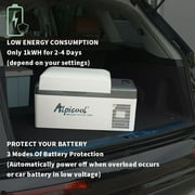 Alpicool C20 Portable Refrigerator 21 Quart(20 Liter) Vehicle, Car, Truck, RV, Boat, Mini Fridge Freezer for Driving, Travel, Fishing, Outdoor -12/24V DC
