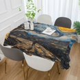 thumbnail image 2 of Yayeee Tablecloths 54" x 54" Rectangle Wrinkle Resistant Party Table Cover, Swirling Starry Sky, 2 of 8