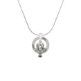thumbnail image 2 of Delight Jewelry Silvertone Antiqued Lobster Joy Ring Charm Necklace, 18", 2 of 4
