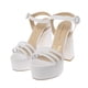 thumbnail image 2 of Sandalias Ariana color blanco con triple cinta en empeine 23.5 Dorothy Gaynor Sandalias Ariana color blanco con triple cinta en empeine 23.5, 2 of 6