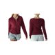 thumbnail image 3 of Suéteres de Punto para Mujer, Suéteres de Larga con Cuello en V, Camisetas Casuales, Conjuntos de Moda de Otoño. Vino Tinto M, 3 of 7