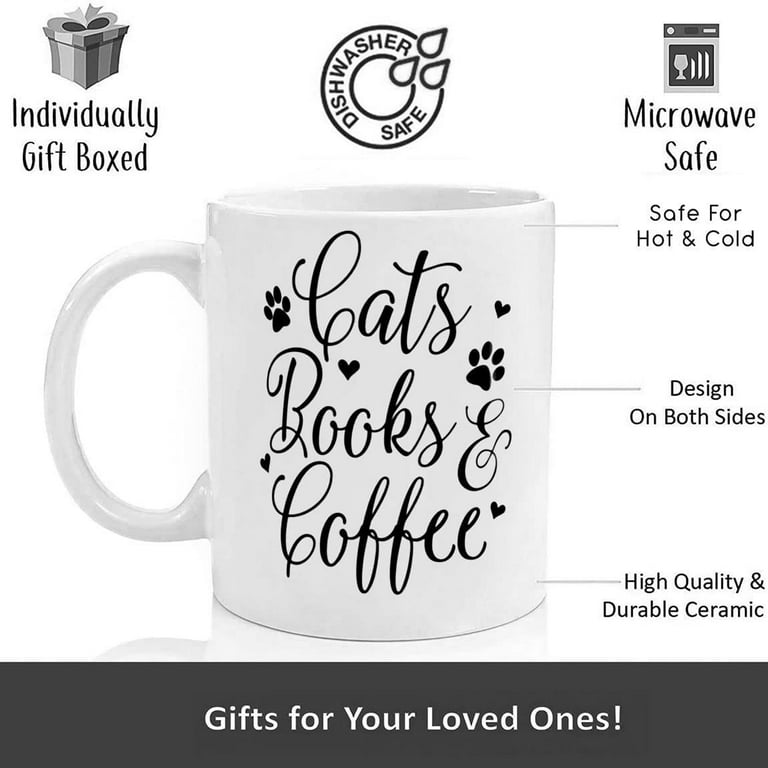 Read and Drink 22 oz Large Coffee Mug Book Lover Gift Book Club Cup