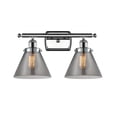 thumbnail image 1 of Innovations 916-2W-PC-G43-LED Large Cone 2 Light Bath Vanity Light part of the Ballston Collection, Polished Chrome, 1 of 1