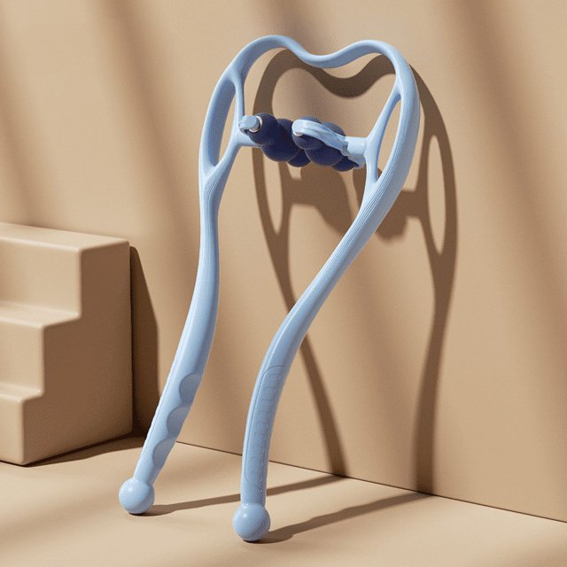 Cervical Vertebra Massager, Manual Neck Clip, Multi-function 6 Ball Shoulder Neck Massager-ZJKDGJKJ