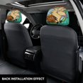 thumbnail image 3 of Los Castores Cascarrabias Funda Protectora Universal para Reposacabezas de Coche, Funda Elástica para Reposacabezas de Asiento de Auto, Funda de Tela Antipolvo, Accesorios de Interior 2 Piezas, 3 of 6