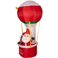 thumbnail image 4 of Northlight Lighted Inflatable Feliz Navidad Hot Air Balloon Outdoor Christmas Decoration - 8', 4 of 6