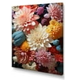 thumbnail image 2 of Designart "Showcasing Autumn Hues Mums in Full Bloom II" Floral & Botanical Canvas Wall Art, 2 of 5