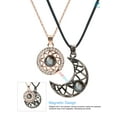 thumbnail image 4 of Deago I Love You Necklace 100 Languages for Him and Her Projection Necklace Matching Sun and Moon Necklaces for Couples and Best Friends, 4 of 10
