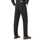 thumbnail image 5 of Pantalones de traje casuales con bolsillos y botones de color liso para hombre, 5 of 5