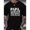 thumbnail image 1 of Fashion Casual Slogan Print Men's T-shirt,cotton, 1 of 5