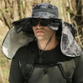thumbnail image 3 of Men's Sun Hats Large Shawl Sun Hat Neck Protection Summer Sun Charging Fan Sun Protection Hat, 3 of 3