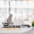 thumbnail image 3 of Handmadetneonsign Dentist Metal Nameplate, Dentist Desk Nameplate, Dentist Desk Name Plate Decor, 3 of 5