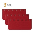 thumbnail image 2 of INSPIRE CHIC Women's 3 x 6 Hooks Bra Extender Brassiere Eye Tape Strap Red-1 3 Rows 6 Hooks 3 Pcs Red, 2 of 5