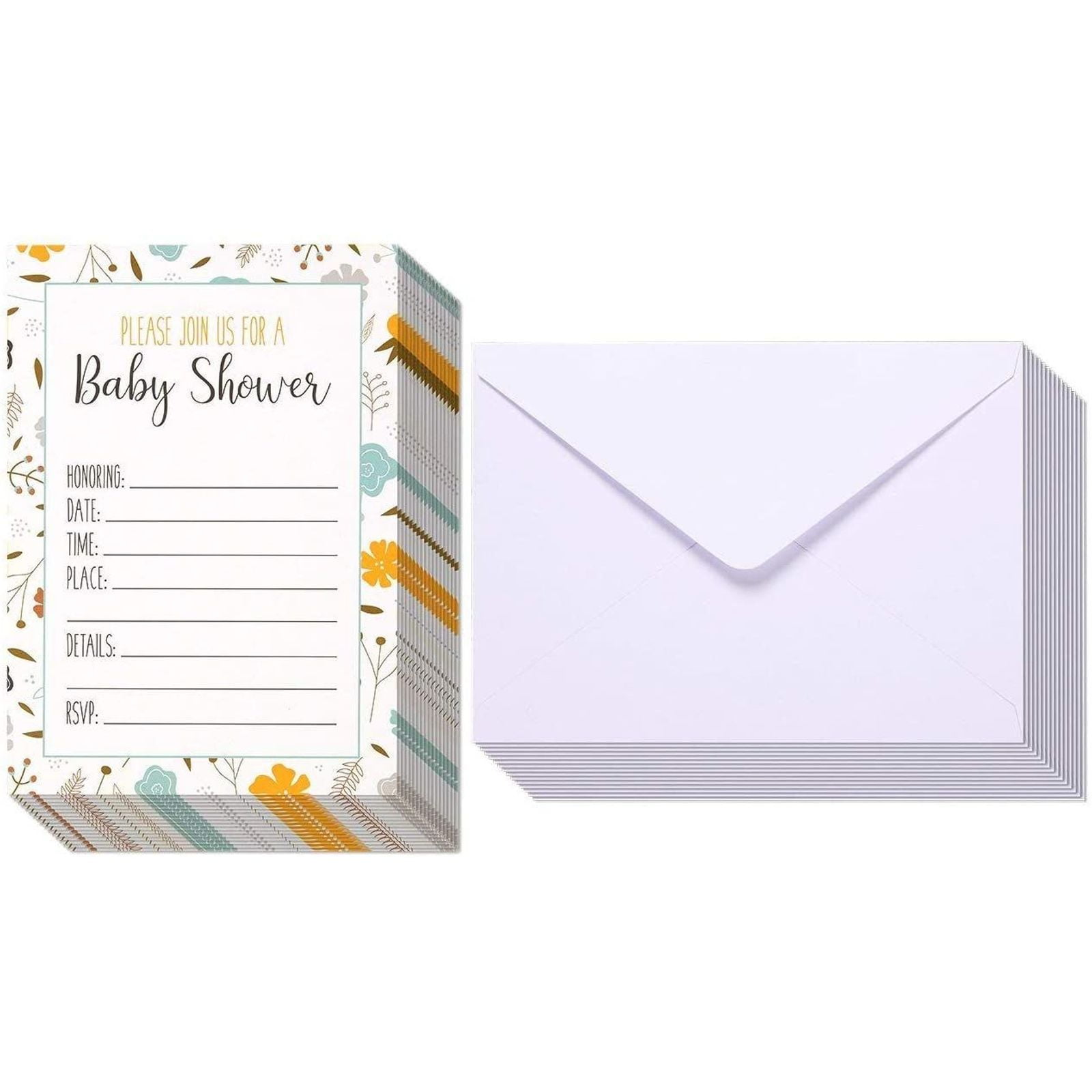 Paper & Party Supplies Paper Pink Cloud Baby Shower party invitation