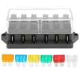 thumbnail image 2 of Cergrey Car Fuse Holder Blade Fuse Block Durable For 12V-24V Automotive Marine, 2 of 8
