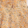 thumbnail image 2 of Vedolay Little Girls Dresses Cute Kids Girls Short Sleeve Stripe Dress Summer Casual Loose Dresses Holiday Long Maxi Dress with Pockets,Orange 4-5 Years, 2 of 5