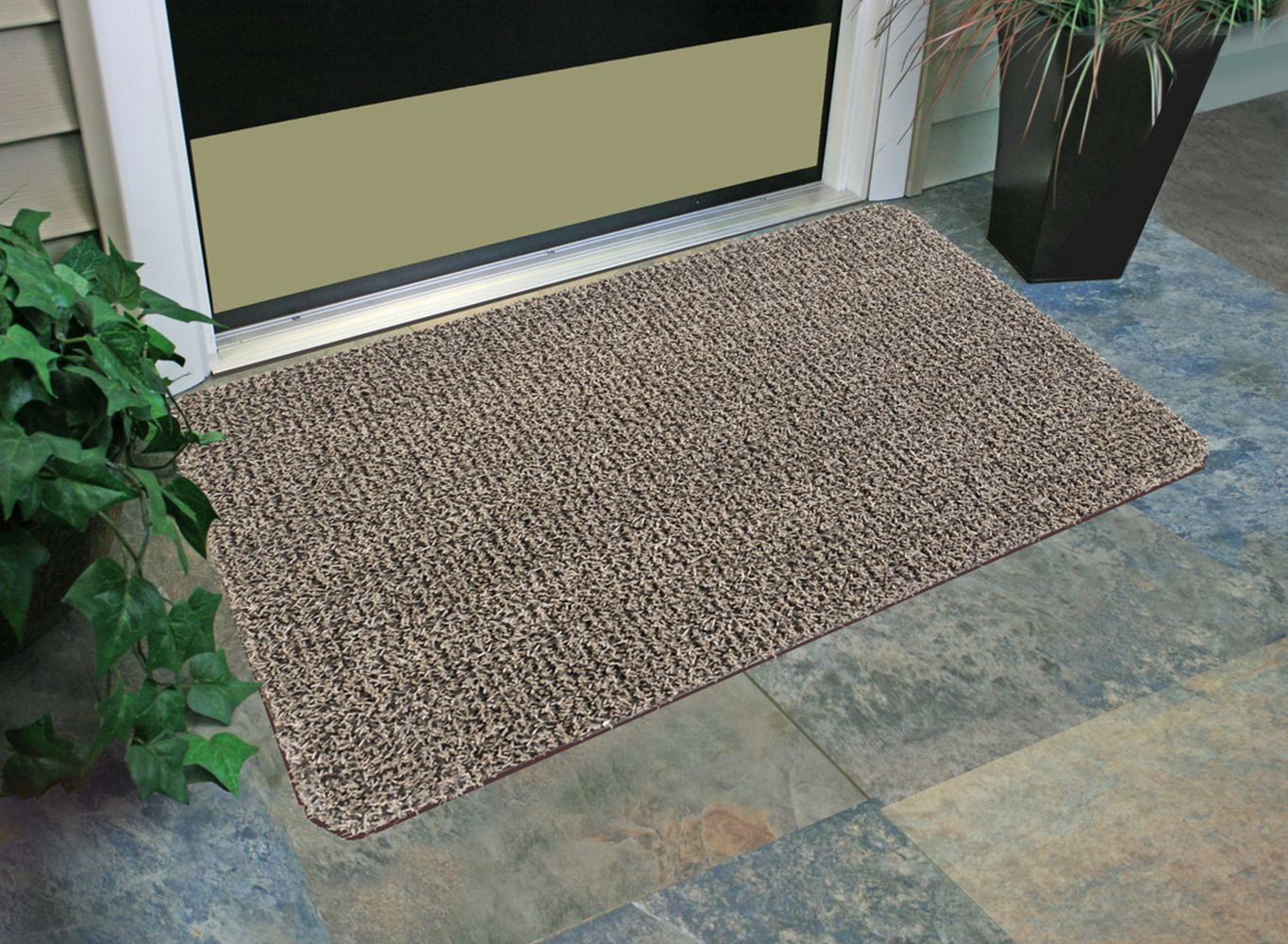 Clean Machine Classic AstroTurf Scraper Doormat 23.5 x 35.5 inch Earth Taupe Outdoor Use