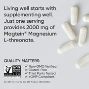 Sports Research® Magtein Magnesium L-Threonate Supplement 2000mg for Adults (90 Capsules)