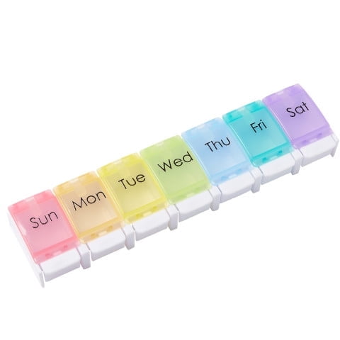 Medline Easy Push Button Pill Organizer, 1 Day, 1 Count