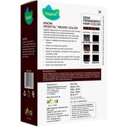 Vegetal Organic Beard Hair Dye Safe Color Hair Color for Men Dark Brown for All Hair Type 25gm