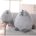 thumbnail image 2 of Stuffed Animal Plushie Cat Stuffed Animal,Cute Soft Plush Cat Animals,Gray Stuffed Cat, Birthday for Kids,Boys,Girls,Fat Cat Stuffed Toy, 2 of 12