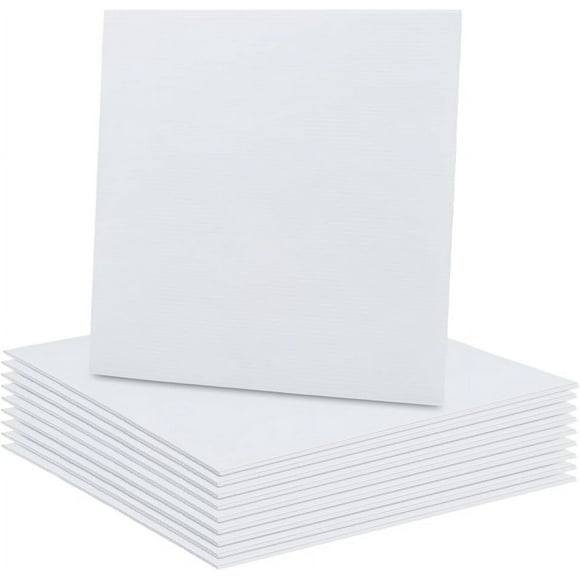 10 Sheets White Corrugated Plastic Sheets 11.8x11.8inch Blank Yard Signs Poster Board for Offices Outdoor Garden 3mm Thick