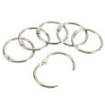 thumbnail image 1 of Unique Bargains Loose Leaf Rings Binder Ring Steel for Book DIY Scrapbook Notebook, Silver, 36 Count, 1 of 5