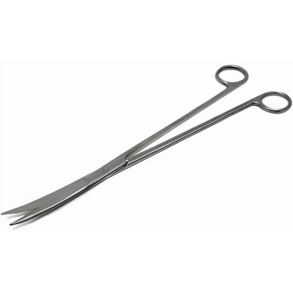 Aquarium Plant Scissors - Long Stainless Steel Trimming Tool for Aquascaping and Tank Maintenance Extra Long Shears for Aquatic Plants and Décor - Curved 12"