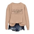 thumbnail image 4 of Women'S Sweatshirt Long Sleeve Sweatshirt for Women Pullover Sweatshirt for Women Khaki Sweatshirts for Women Fall Womens Clothes Trendy Clothes, 4 of 4