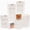 White-4"*4"*2.5" / 100 Pcs, variant on White Bakery Boxes With Window - 4x4x2.5 Inches Small Size Pastry & Mini Cookie For Bakeries Thick Sturdy (100 Packs)