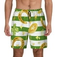 thumbnail image 3 of Uemuo Watercolor St Patrick Day Pattern Mens Swim Trunks Quick Dry Board Shorts with Mesh Lining, Stretch Beach Shorts Quick Dry No-Chafing Board Shorts-X-Large, 3 of 9