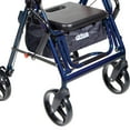 thumbnail image 3 of drive Duet 4 Wheel Rollator / Transport Chair 300 lbs Aluminum 31.5 to 37 inch Handle Height, 3 of 4