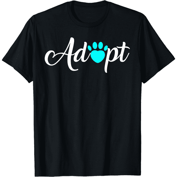 Men's Adopt Dog Or Cat Pet Rescue Shelter Animal Adoption T-Shirt