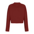 thumbnail image 4 of biudgviw Cropped Sweatshirts for Women Crew Neck Fleece Lined Pullover Long Sleeve Cute Crop Tops Going out Fall Clothes, 4 of 6