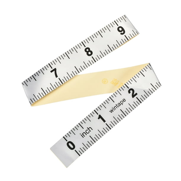 12-Inch Peel and Stick Adhesive Backed Tape Measure Measuring Tape Inch ...