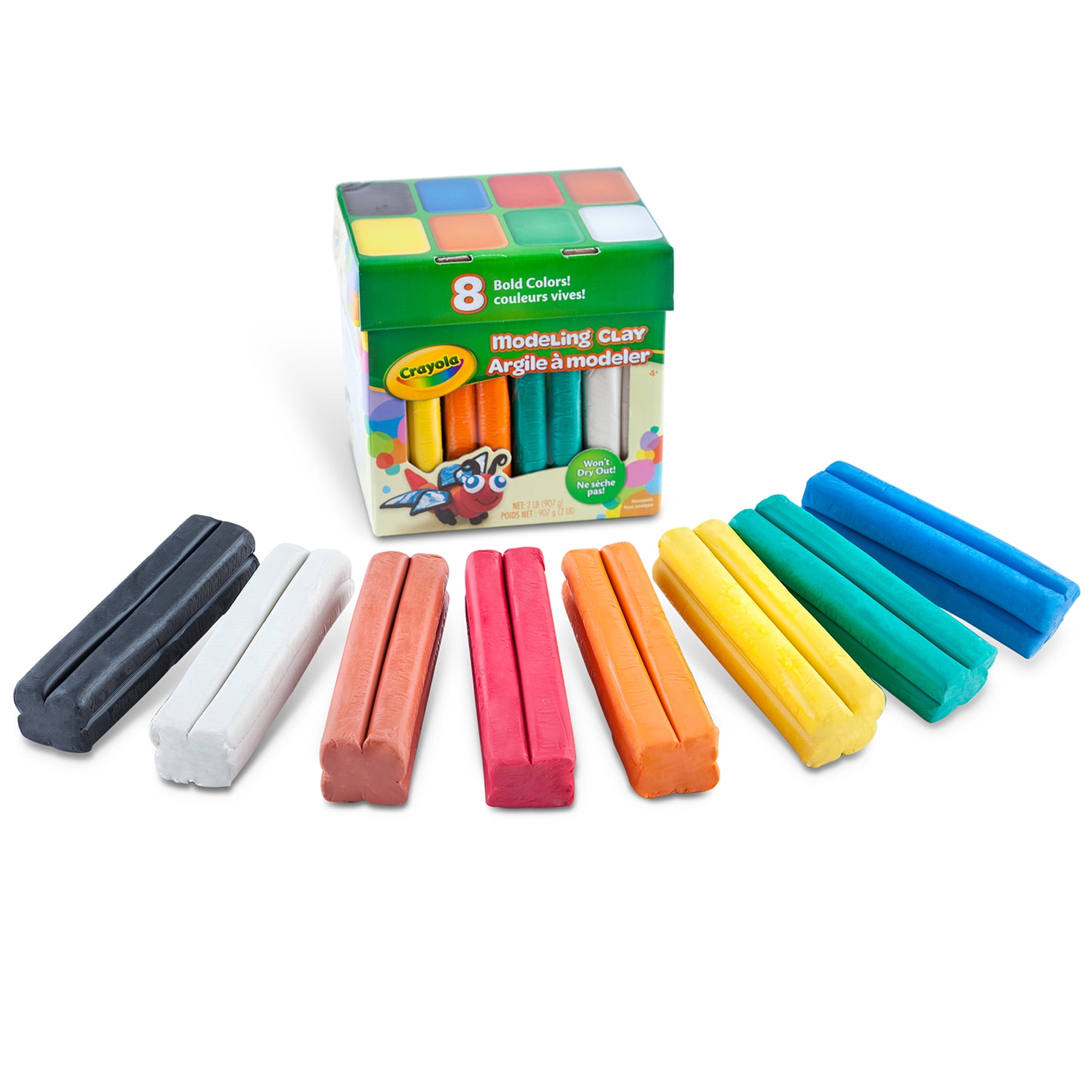 Crayola Modeling Clay, 2 lb. Jumbo Assortment, 8 Colors Per Box, 3 Boxes