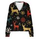 thumbnail image 5 of Puntoco Chaqueta Informal Con Botones Y Estampado Navideño Para Mujer, 5 of 5