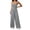Grey, variant on Women's Summer Spaghetti Strap Sleeveless Jumpsuit Wide Leg Baggy