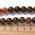thumbnail image 5 of Natural Agate Beads Strands Dyed & Heated Round Coconut Brown 10~10.5mm Hole: 0.7mm about 38pcs/strand 14.76''(37.5cm), 5 of 5