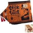 thumbnail image 2 of Mantel de Halloween MACHAO camino de mesa decoración de fiesta de Halloween Alfabeto Fantasma, 2 of 5