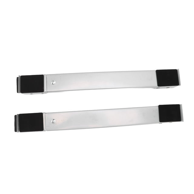 Support de Rouleau Mobile pour Meubles 2 Ensembles Support de Rouleau Mobile Base Surélevée pour Meubles Roues Mobiles pour Réfrigérateur Laveuse Argent