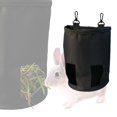 thumbnail image 3 of Bolsa de alimentador de colgante Bolsa dispensador de comida Estante de Negro Zulema Bolsa de heno para animales pequeños, 3 of 8